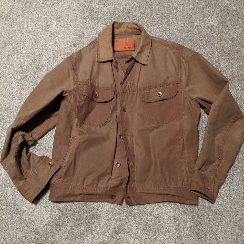 Taylor Stitch waxed canvas trucker jacket